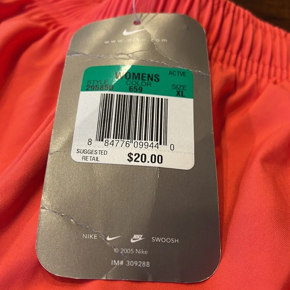 Nike Orange Activewear Shorts – Plus Size, Running/Basketball, 2005 Y2K, NWT